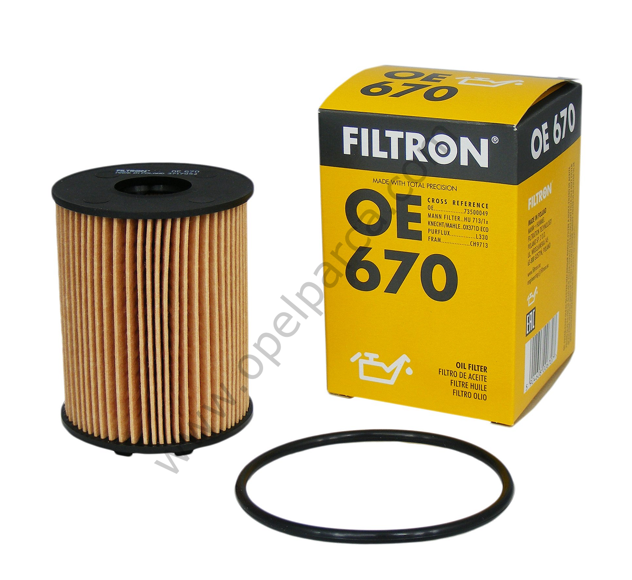 Opel Astra H 1.3 Dizel Tırnaklı Tip Yağ Filtresi Filtron Marka