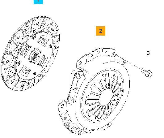 Aveo 2006 - 2011 1.4 16V Baskı Balata Bilya