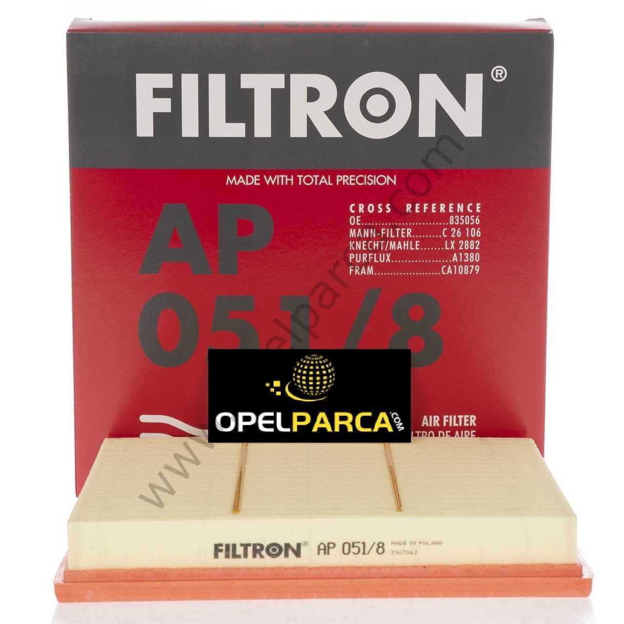 Chevrolet Cruze 1.6 Benzinli Hava Filtresi Filtron Marka