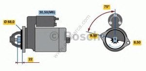 Opel Astra J / Corsa D / Meriva B Marş Motoru / Dinamosu