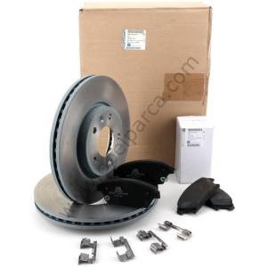 Opel Astra J 1.6 Dizel Ön Fren Diski ve Fren Balatası Takımı Orjinal GM Marka 95516916