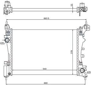 Opel Corsa D 1.0 - 1.2 - 1.4 Motor Su Radyatörü İthal