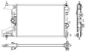 Opel Astra J 1.4 - 1.6 motor Düz vites Su Radyatörü Delphi